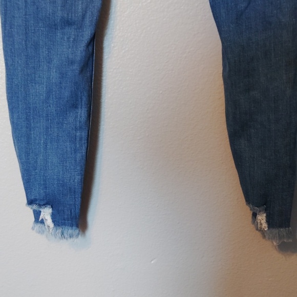 KanCan Denim Jeans Distressed Ladies Raw Hem 13/30 - Picture 7 of 16